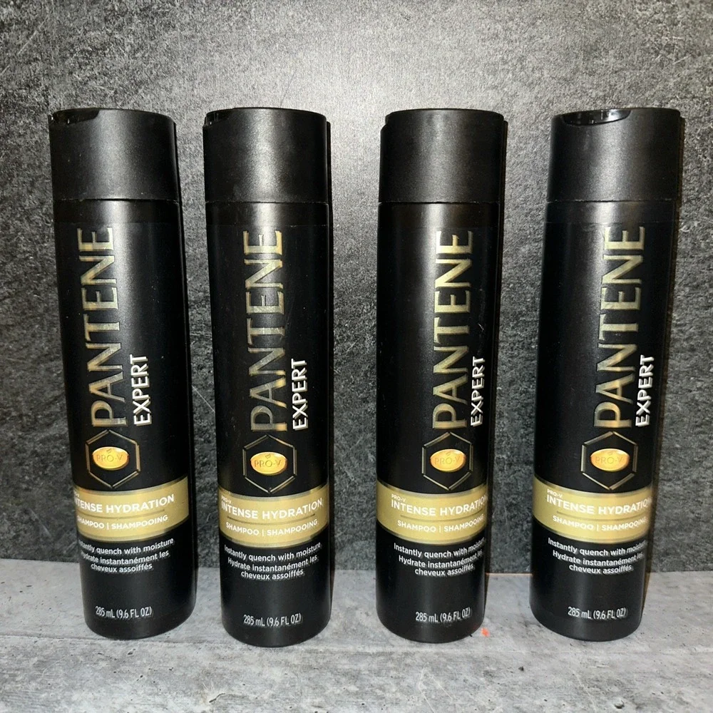 4 Lot Pantene Expert Pro-V Intense Hydration Shampoo, 9.6 Fluid Ounce